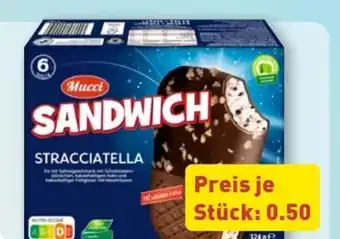 Aldi Nord Mucci Stracciatella-Sandwich Angebot