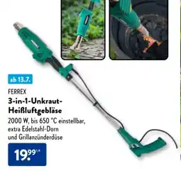 Aldi Nord Ferrex 3-in-1-Unkraut-Heißluftgebläse Angebot