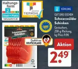 Aldi Süd GUT DREI EICHEN Schwarzwälder Schinken Angebot