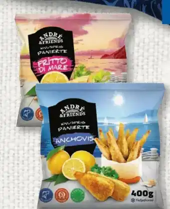 Lidl Andre's Fish & Friends Knusprig Panierte Anchovis Angebot