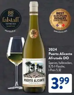 Aldi Süd 2024 Puerto Alicante Afrutado DO Angebot