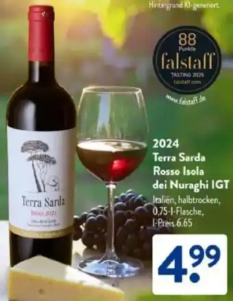 Aldi Süd 2024 Terra Sarda Rosso Isola dei Nuraghi IGT Angebot