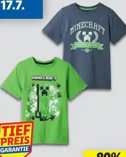 Lidl Minecraft Kinder T-Shirt Angebot
