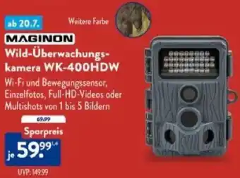 Aldi Süd MAGINON Wild-Überwachungskamera WK-400HDW Angebot