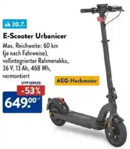 Aldi Süd E-Scooter Urbanicer Angebot