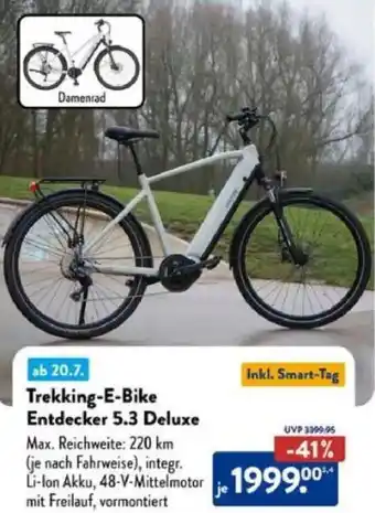 Aldi Süd Trekking-E-Bike Entdecker 5.3 Deluxe Angebot