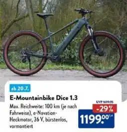 Aldi Süd Prophete E-Mountainbike Dice 1.3 Angebot