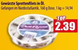 Mix Markt Gewürzte Sprottenfilets in Öl. Angebot
