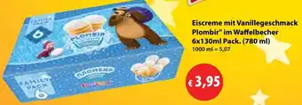Mix Markt Eiscreme mit Vanillegeschmack Plombir Angebot