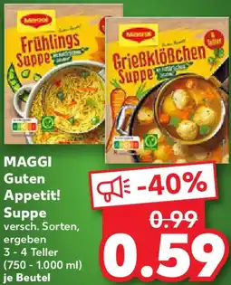 Kaufland MAGGI Guten Appetit! Suppe Angebot