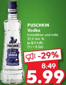 Kaufland PUSCHKIN Vodka Angebot
