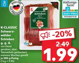 Kaufland K-CLASSIC Schwarzwälder Schinken g. g. A. Angebot
