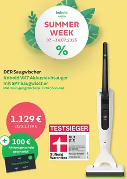 Vorwerk Kobold VK7 Akkustaubsauger mit SP7 Saugwischer Angebot