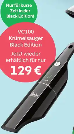 Vorwerk Kobold VC100 Krümelsauger Black Edition Angebot