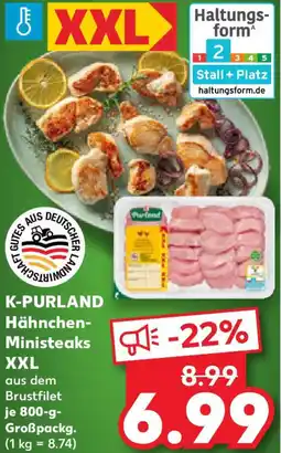 Kaufland K-PURLAND Hähnchen Ministeaks XXL Angebot