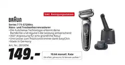 MediaMarkt Braun series 7 71-s7200cc nass- und trockenherrenrasierer Angebot