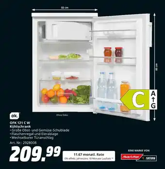 MediaMarkt Ok. ofk 121 c w kühlschrank Angebot