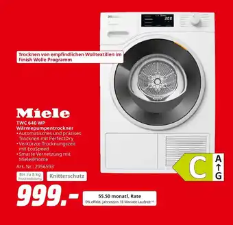 MediaMarkt Miele twc 640 wp wärmepumpentrockner Angebot