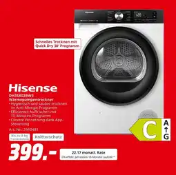 MediaMarkt Hisense dh3s802bw3 wärmepumpentrockner Angebot