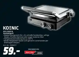 MediaMarkt Koenic kcg 2020 m kontaktgrill Angebot