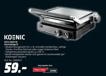 MediaMarkt Koenic kcg 2020 m kontaktgrill Angebot