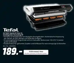 MediaMarkt Tefal gc760d optigrill elite xl Angebot