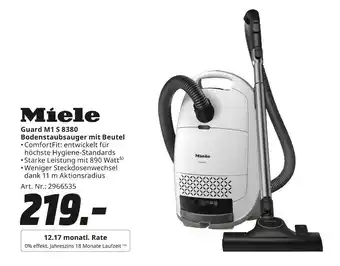 MediaMarkt Miele guard m1 s 8380 bodenstaubsauger mit beutel Angebot
