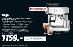 MediaMarkt Sage ses882bss barista touch impress cold siebträgerautomat Angebot