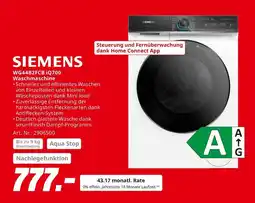 MediaMarkt Siemens wg44b2fcb iq700 waschmaschine Angebot