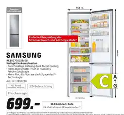 MediaMarkt Samsung rl38c775cs9/eg kühlgefrierkombination Angebot