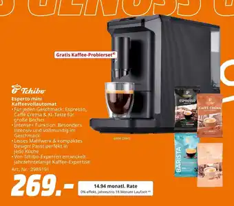 MediaMarkt Tchibo esperto mini kaffeevollautomat Angebot