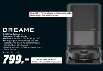 MediaMarkt Dreame x40 ultra complete saug- und wischroboter Angebot