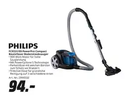 MediaMarkt Philips fc9331/09 powerpro compact beutelloser bodenstaubsauger Angebot