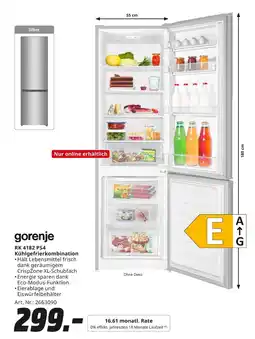 MediaMarkt Gorenje rk 4182 ps4 kühlgefrierkombination Angebot