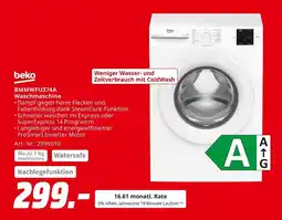 MediaMarkt Beko bmmwfu374a waschmaschine Angebot