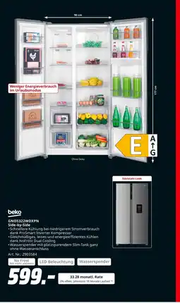 MediaMarkt Beko gn05322wdxpn side-by-side Angebot