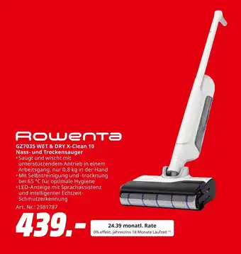 MediaMarkt Rowenta gz7035 wet & dry x-clean 10 nass- und trockensauger Angebot