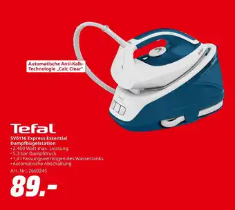 MediaMarkt Tefal sv6116 express essential dampfbügelstation Angebot