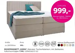 Mömax Mömax boxspringbett „simon“ Angebot