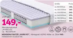 Mömax Wendematratze „kairo ks“ Angebot