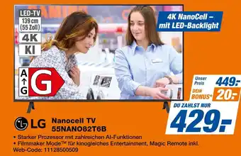 Expert Lg nanocell tv 55nano82t6b Angebot