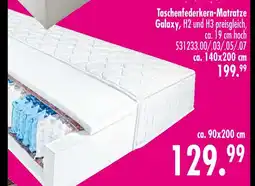 Möbel Boss Taschenfederkern-matratze galaxy Angebot