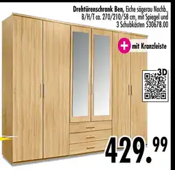 Möbel Boss Drehtürenschrank ben Angebot