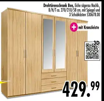Möbel Boss Drehtürenschrank ben Angebot