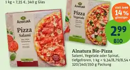 tegut Alnatura pizza salami Angebot