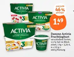 tegut Danone activia fruchtjoghurt Angebot