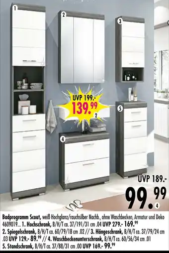 Möbel Boss Badprogramm scout Angebot