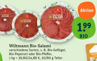 tegut Wiltmann bio-salami Angebot