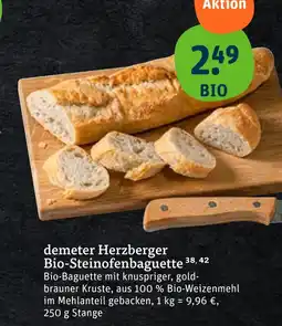 tegut Demeter herzberger bio-steinofenbaguette Angebot