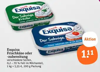tegut Exquisa frischkäse Angebot
